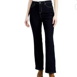 Style & Co Bootcut Jeans Dark Wash High Rise Size 14 Stretch Denim